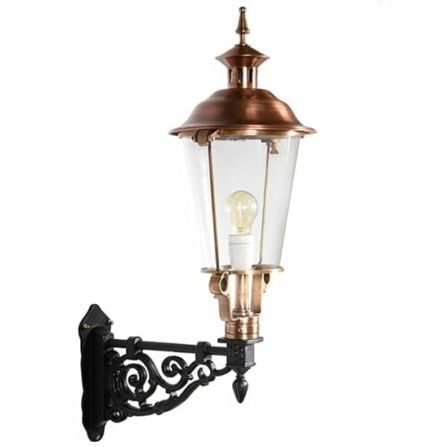 Vegglampe Haga kobber rund H:80cm