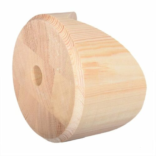 Hjørnebrakett stabil lampe i furu Ø12cm