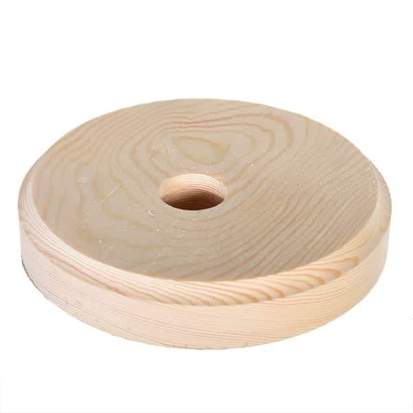 Festeplate i furu Ø12 cm