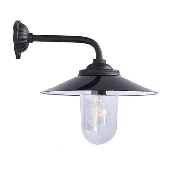 Staldlykt i støpejern 90°/37 cm dyp