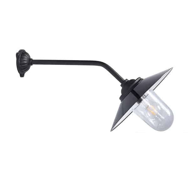 Staldlykt i støpejern 45°/53 cm dyp