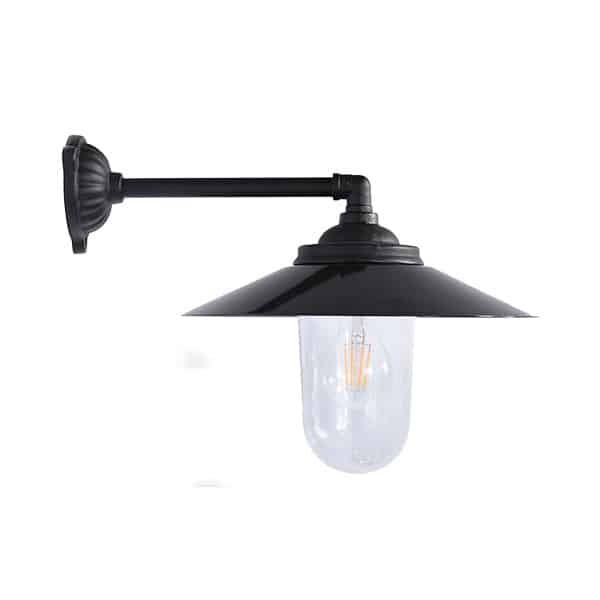 Staldlykt i støpejern 90°/38 cm dyp