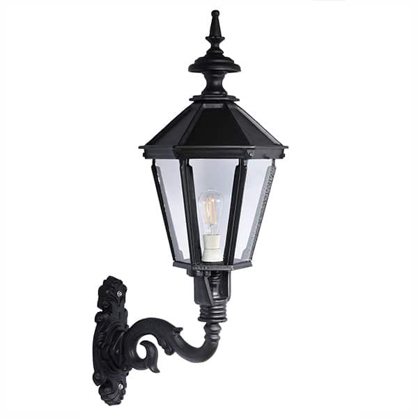 Vegglampe støpejern 6k H:98cm