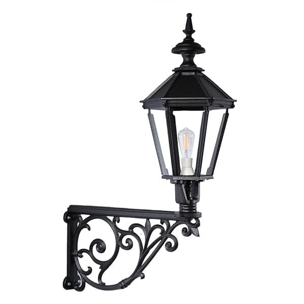 Vegglampe støpejern 6k H:110cm