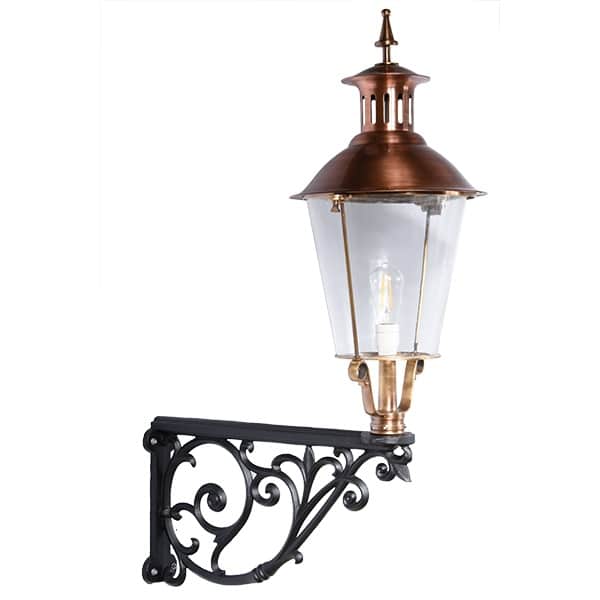 Vegglampe støpejern konisk H:115cm