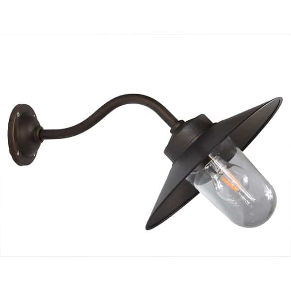 Staldlampe Grimsholmen 45/45 antikk messing/kobber