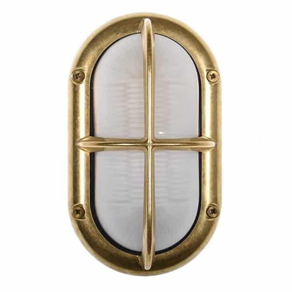 Palma de Mallorca frostet glass messing