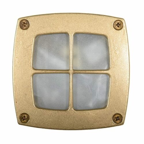 Port de Soller frostet glass messing