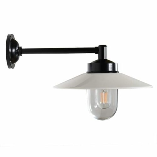 Stallampe Utö rett 90 hvit