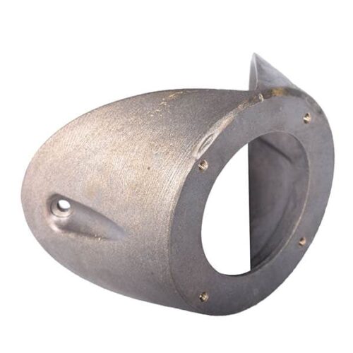 Hjørnebrakett staldlampe støpt Ø12cm messing