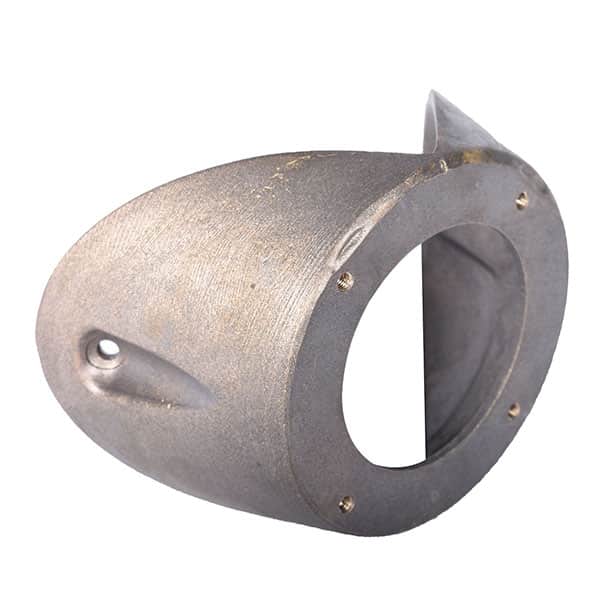 Hjørnebrakett staldlampe støpt Ø12cm messing